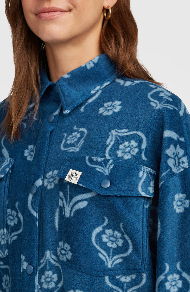 Chemise superfleece O'Riginals | Blue Artdeco Floral
