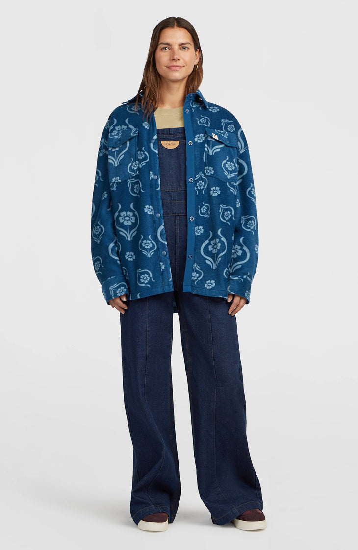 Chemise superfleece O'Riginals | Blue Artdeco Floral