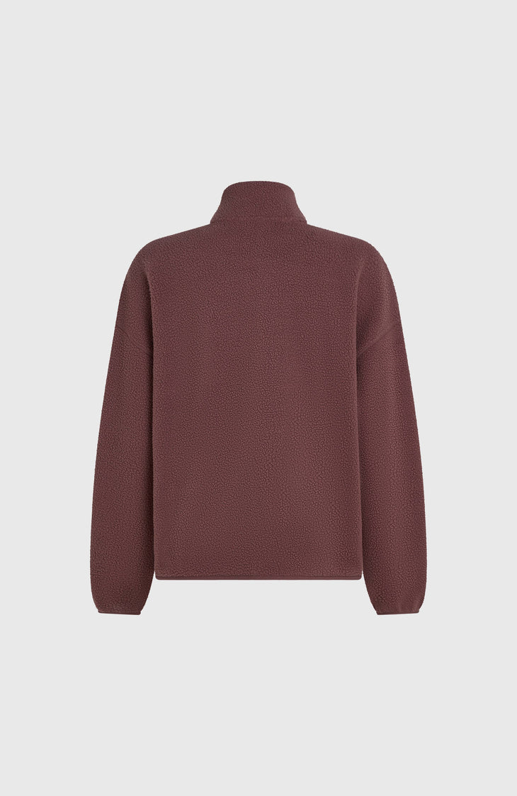 Polaire à poils longs et zip intégral Must-Have | Purple Gray