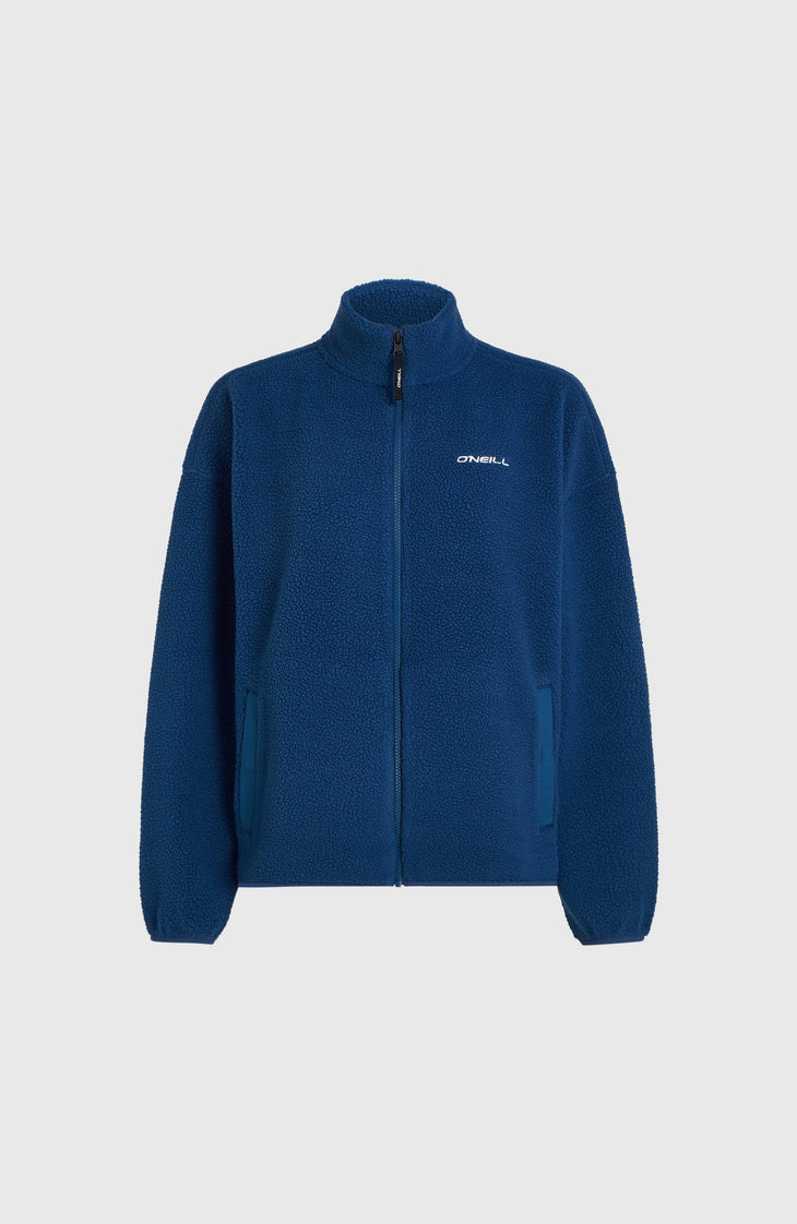 Polaire à poils longs et zip intégral Must-Have | Regal Blue