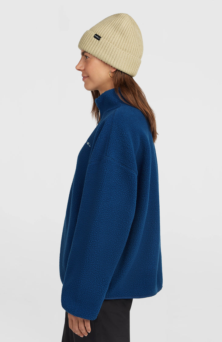 Polaire à poils longs et zip intégral Must-Have | Regal Blue