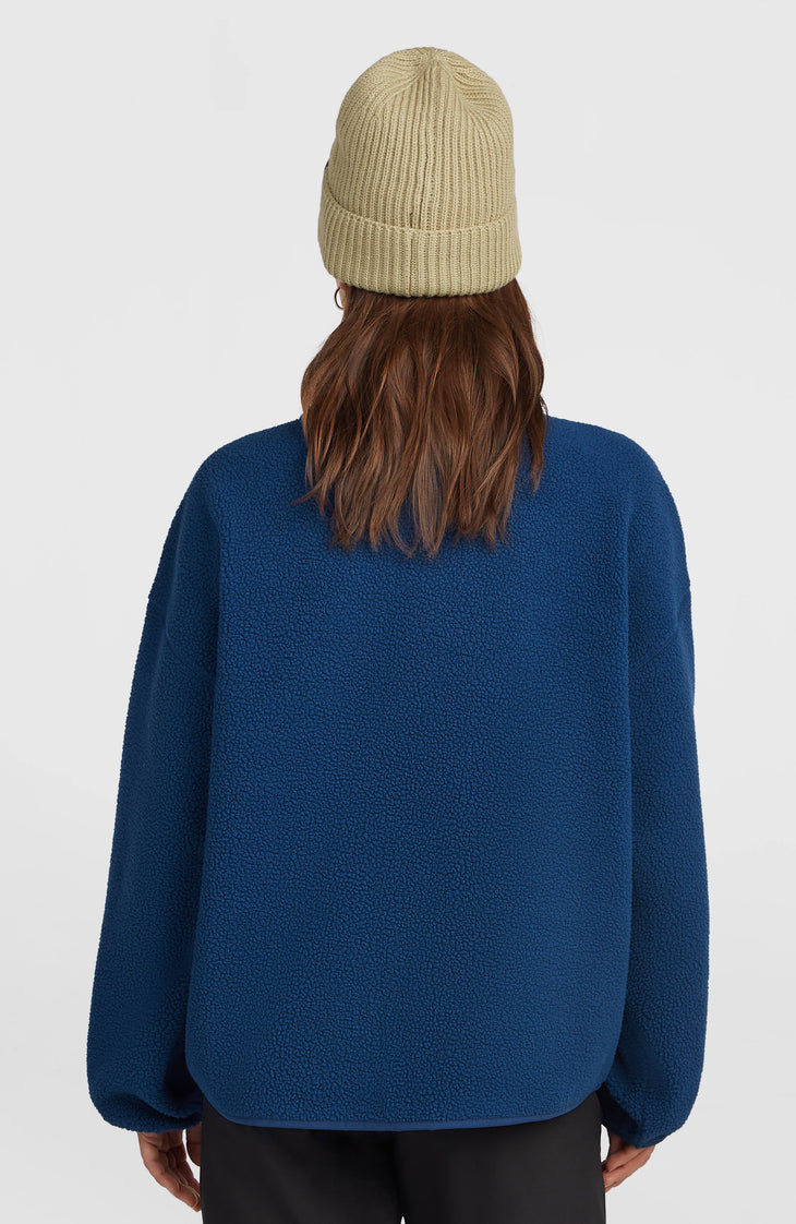 Polaire à poils longs et zip intégral Must-Have | Regal Blue