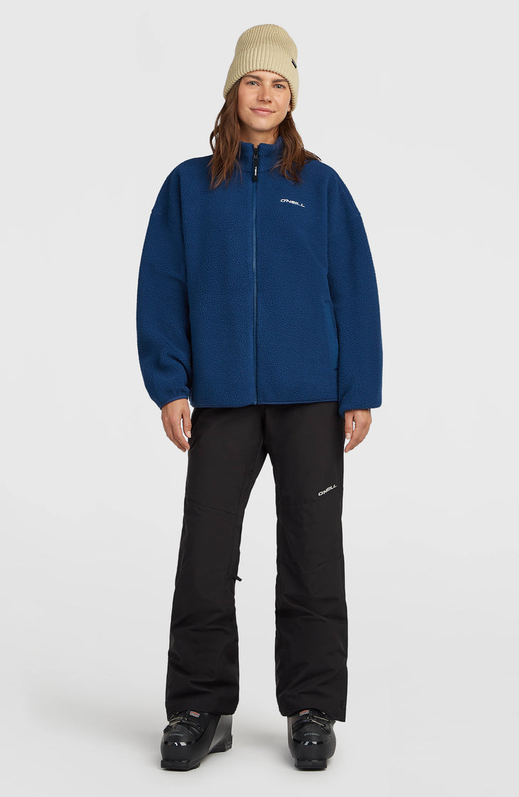 Polaire à poils longs et zip intégral Must-Have | Regal Blue
