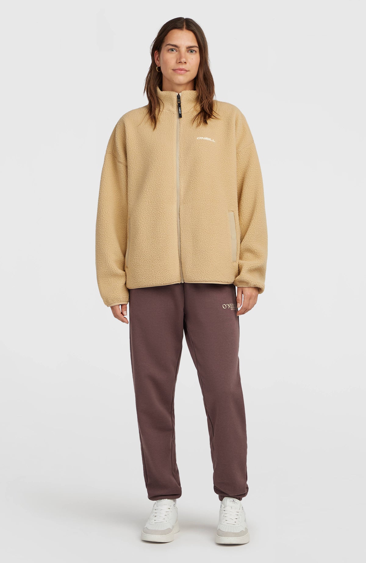 Polaire à poils longs et zip intégral Must-Have | Olive Blush
