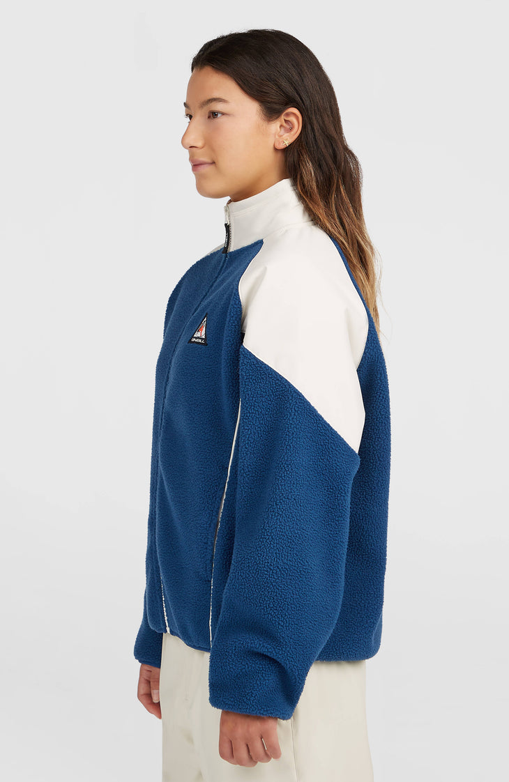 Polaire hyperfleece FWC'Play et zip intégral | Linen White Colour Block