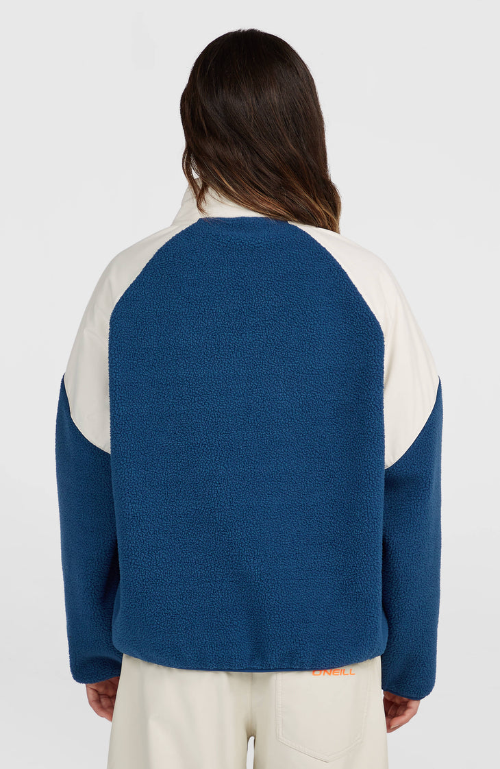 Polaire hyperfleece FWC'Play et zip intégral | Linen White Colour Block