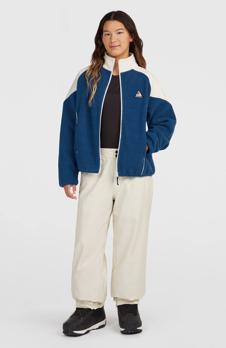 Polaire hyperfleece FWC'Play et zip intégral | Linen White Colour Block