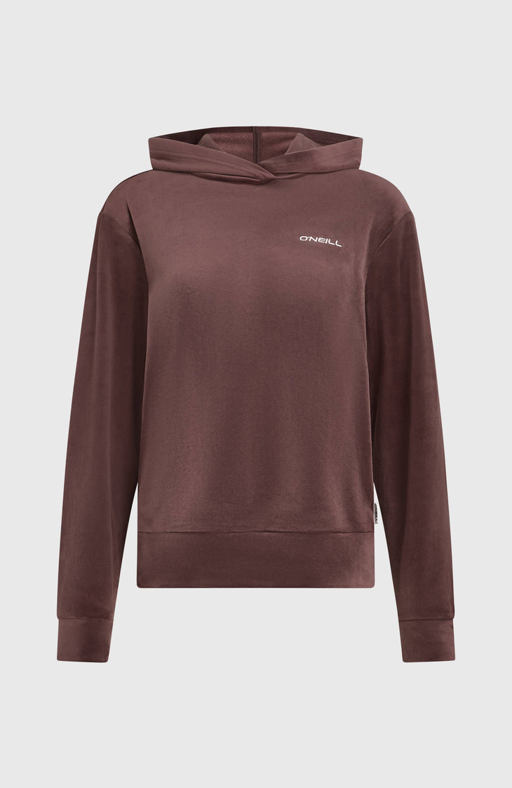 Sweat à capuche en velours FWC'Cruz | Purple Gray
