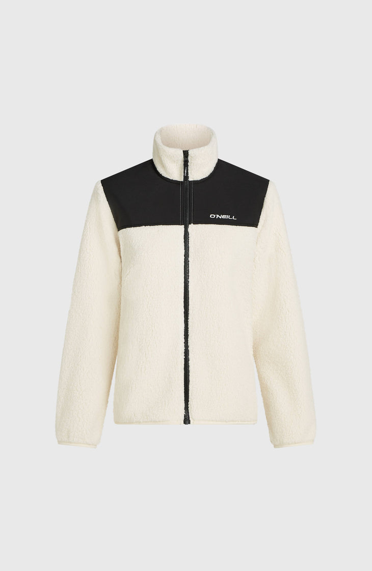 Polaire à zip intégral FWC'Cruz Fuzzy | Linen White Colour Block