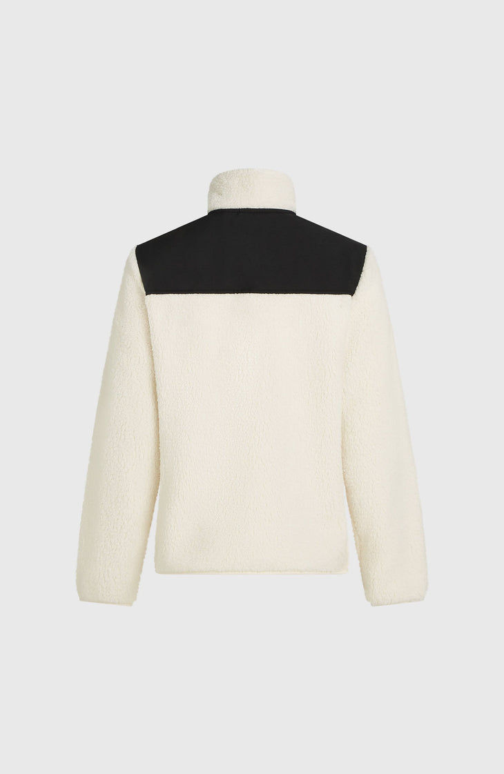 Polaire à zip intégral FWC'Cruz Fuzzy | Linen White Colour Block