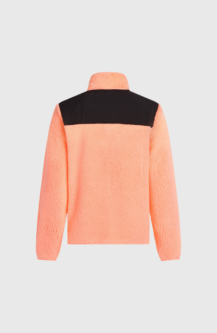 Polaire à zip intégral FWC'Cruz Fuzzy | Funky Peach Colour Block