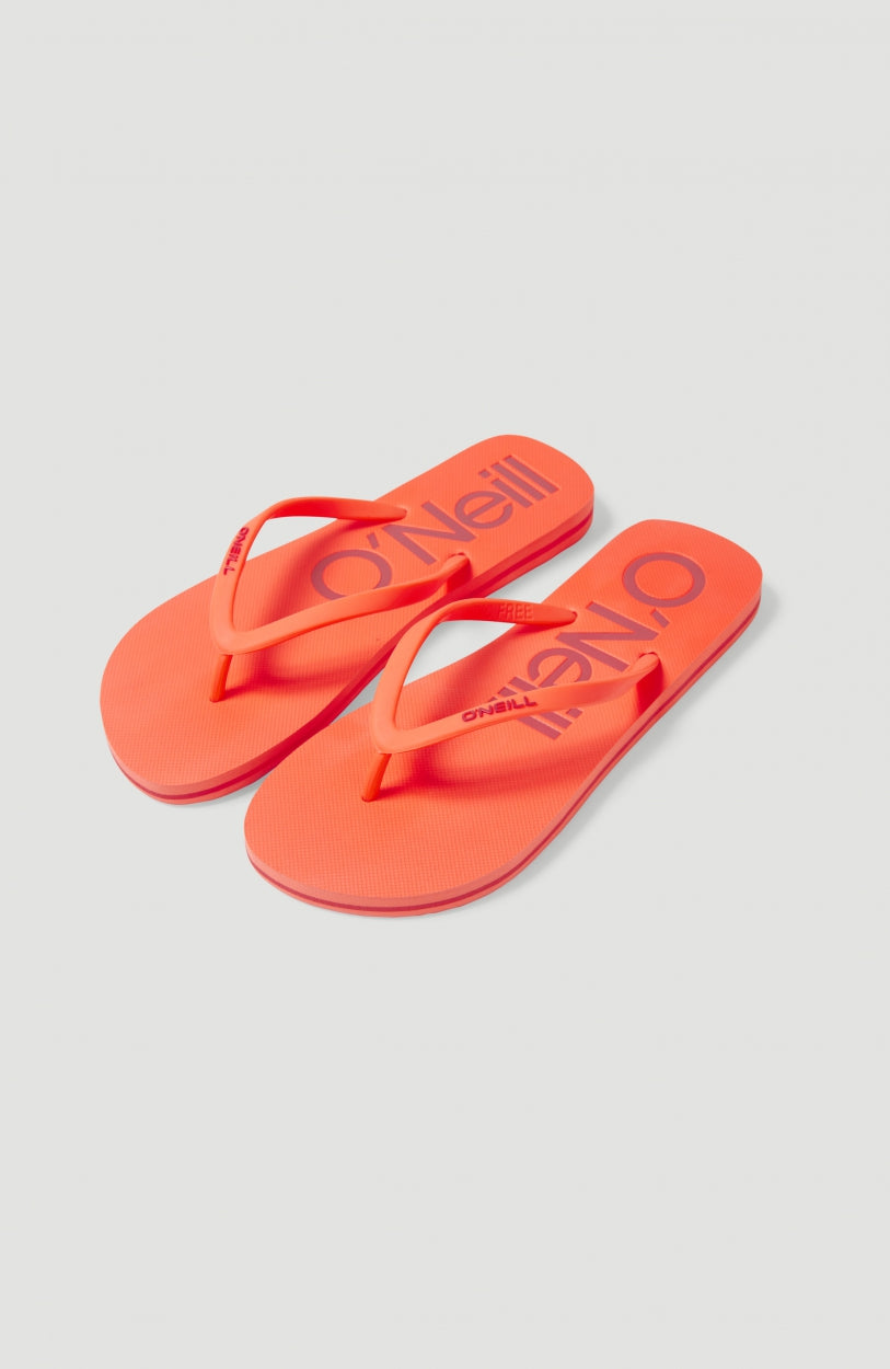 Tongs à logo Profile | Neon Coral