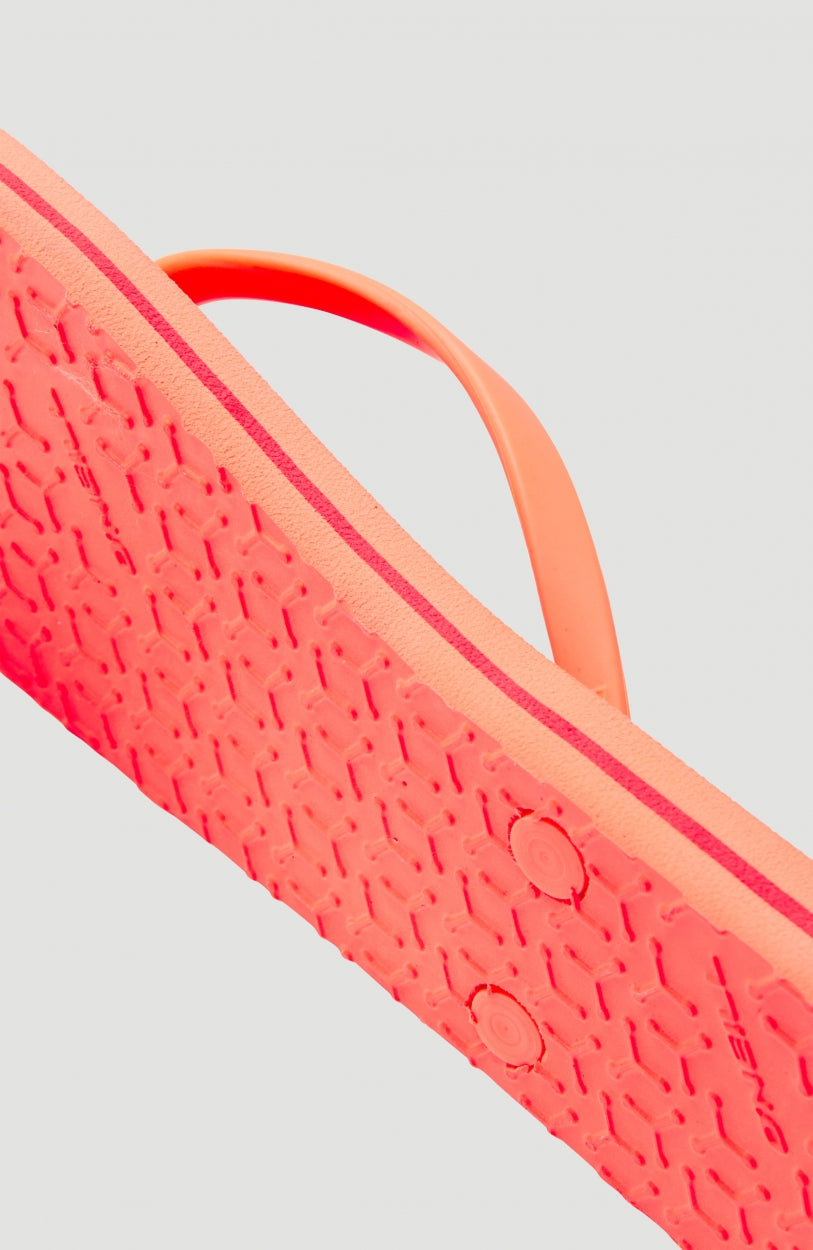 Tongs à logo Profile | Neon Coral
