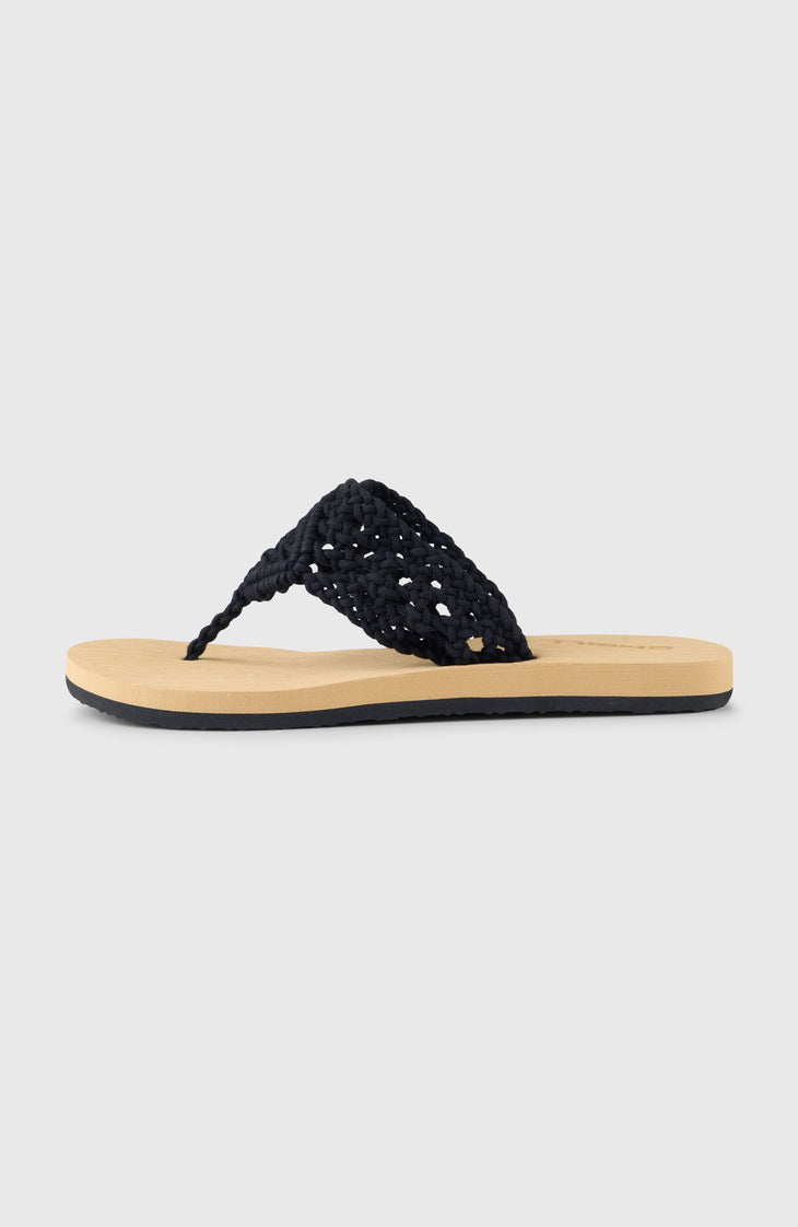 Tongs Ditsy Crochet | Black Out