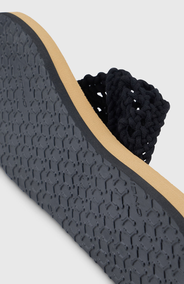 Tongs Ditsy Crochet | Black Out