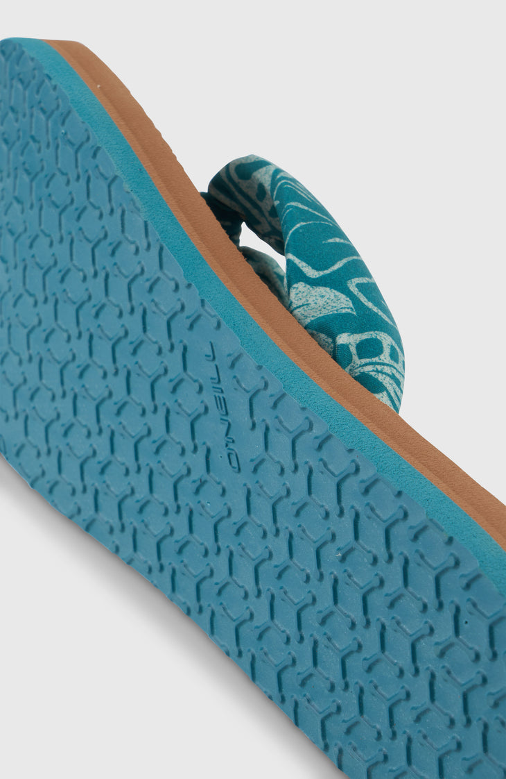 Tongs Ditsy Sun | Green Island Sky
