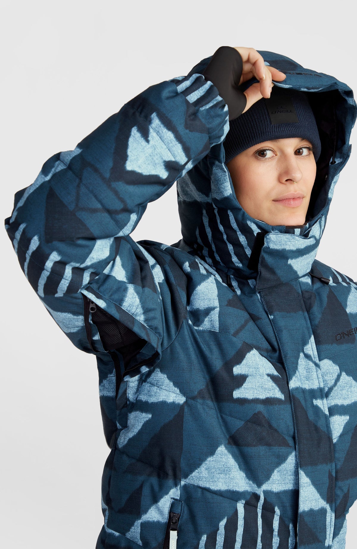Doudoune Z.E.N Hybrid | Blue Triangle Ikat
