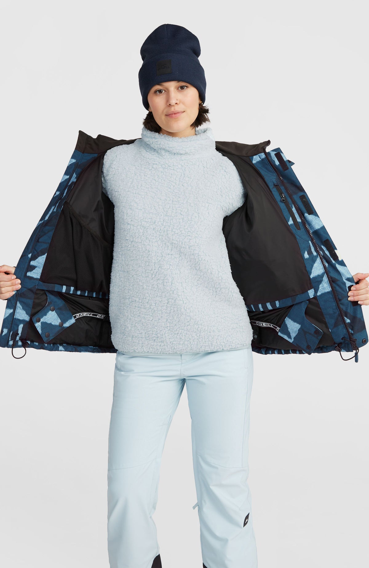Doudoune Z.E.N Hybrid | Blue Triangle Ikat