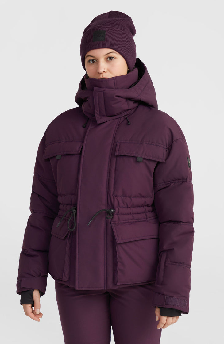 Veste de ski Z.E.N. Hybrid | Aubergine