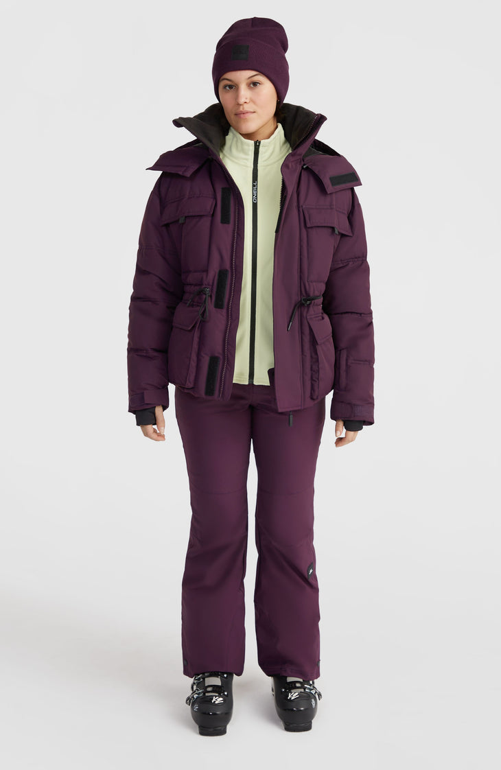 Veste de ski Z.E.N. Hybrid | Aubergine
