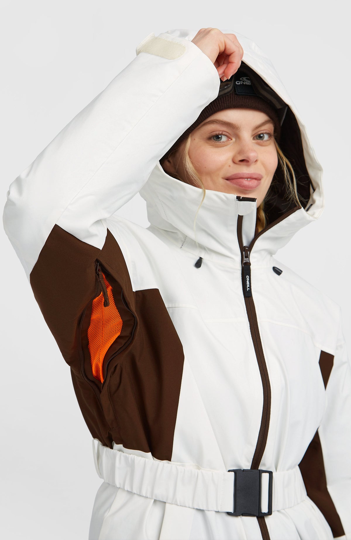 Veste de ski à ceinture FWC'Cruz Hybrid | Snow White Colour Block