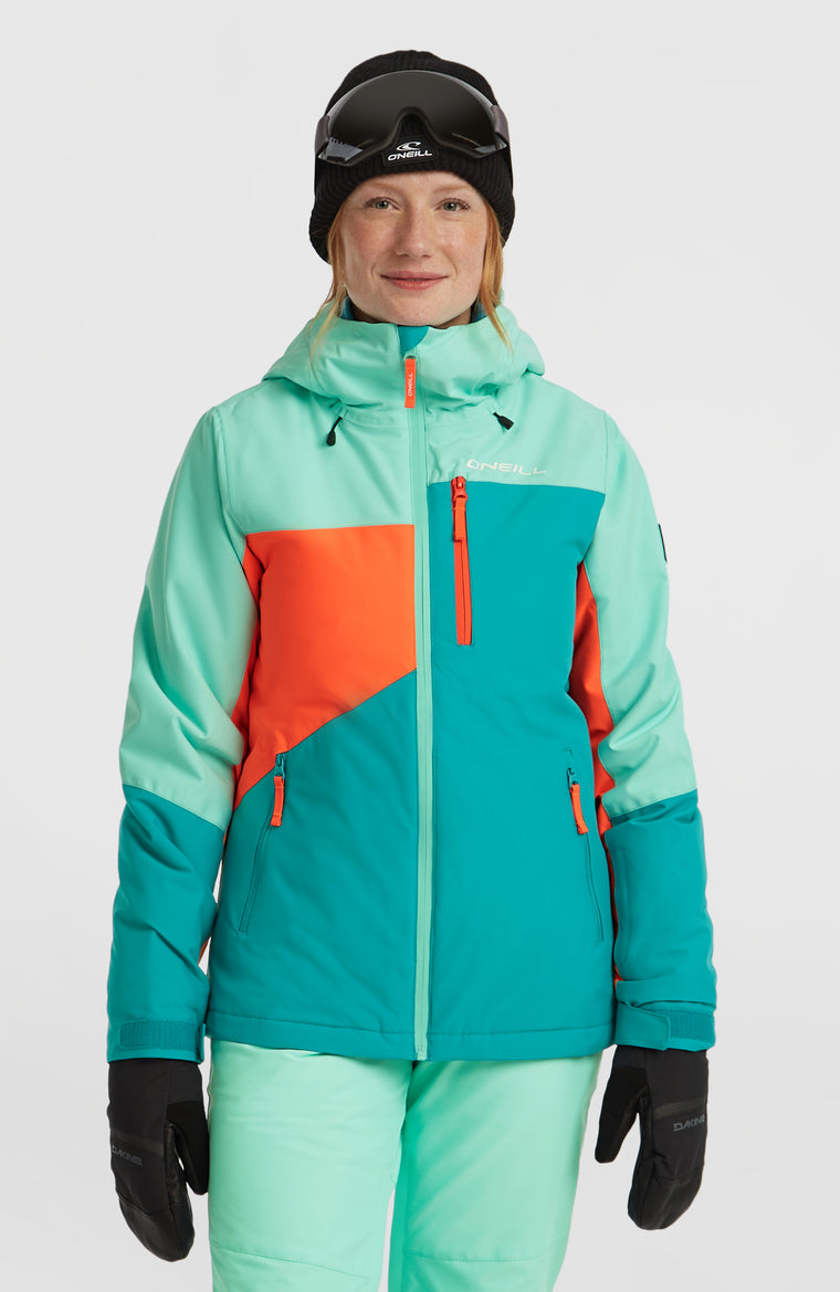 Veste de ski FWC'Cruz Triple | Retro Mint Colour Block Veste de ski FWC'Cruz Triple | Retro Mint Colour Block