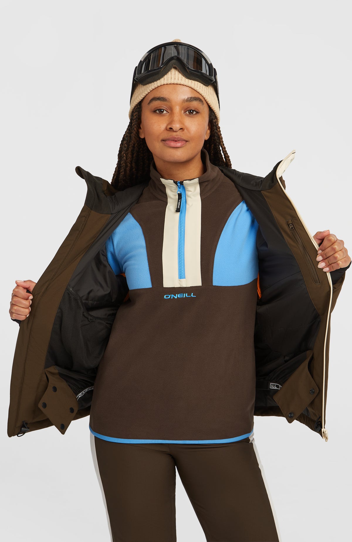 Veste de ski FWC'Cruz Duo | Coffee Bean Colour Block