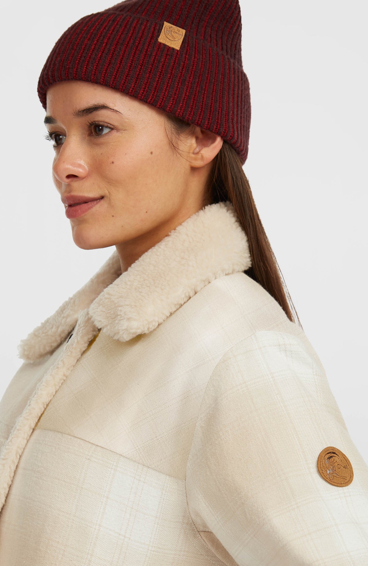 Veste O'Riginals doublée en polaire | Beige Check