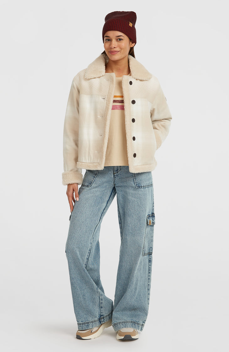 Veste O'Riginals doublée en polaire | Beige Check