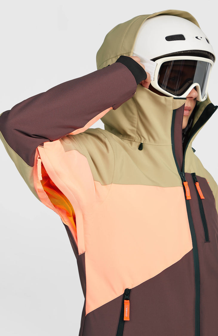 Veste de ski FWC'Cruz Triple | Olive Blush Colour Block