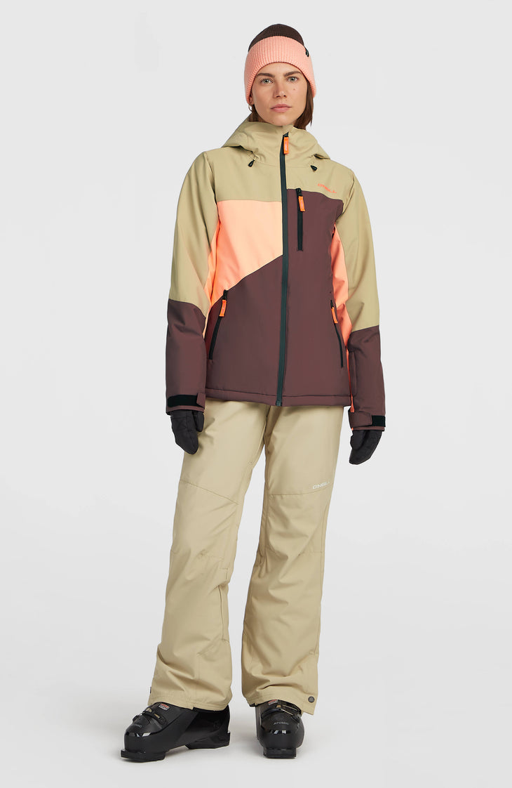 Veste de ski FWC'Cruz Triple | Olive Blush Colour Block