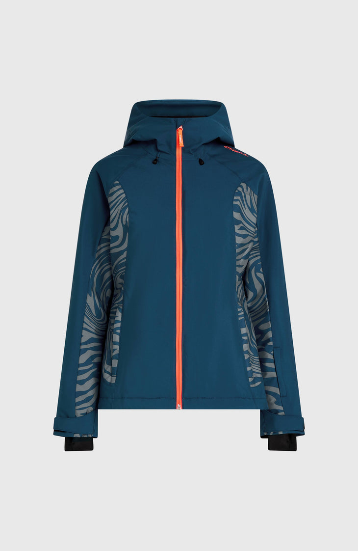Veste de ski FWC'Cruz Duo | Blue Swirl Zebra