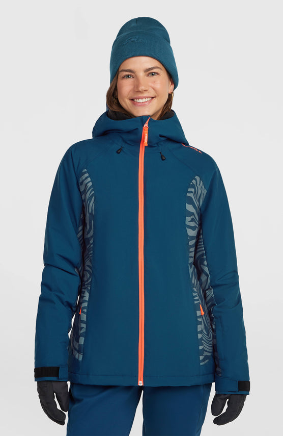 Veste de ski FWC'Cruz Duo | Blue Swirl Zebra