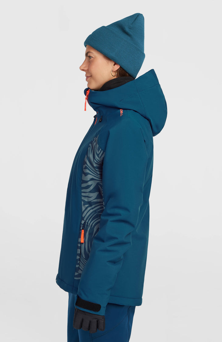 Veste de ski FWC'Cruz Duo | Blue Swirl Zebra