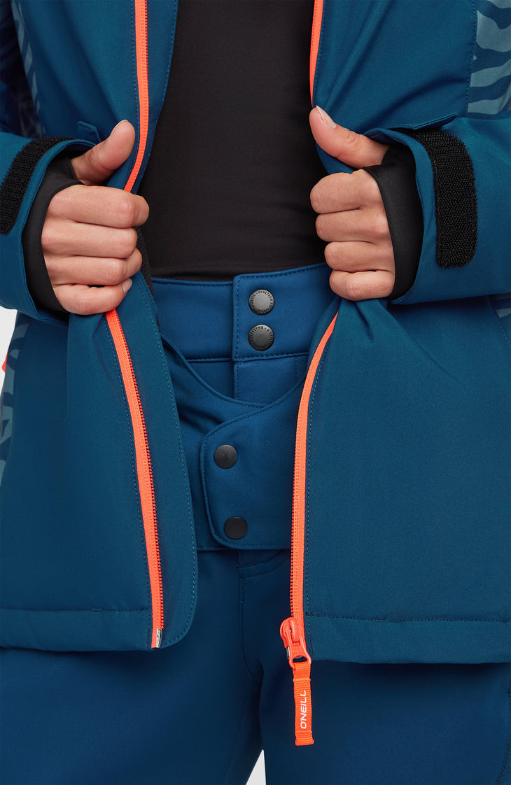 Veste de ski FWC'Cruz Duo | Blue Swirl Zebra