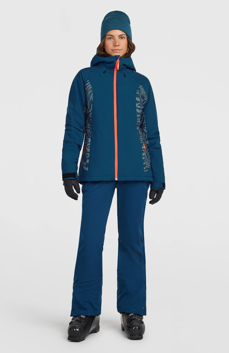 Veste de ski FWC'Cruz Duo | Blue Swirl Zebra