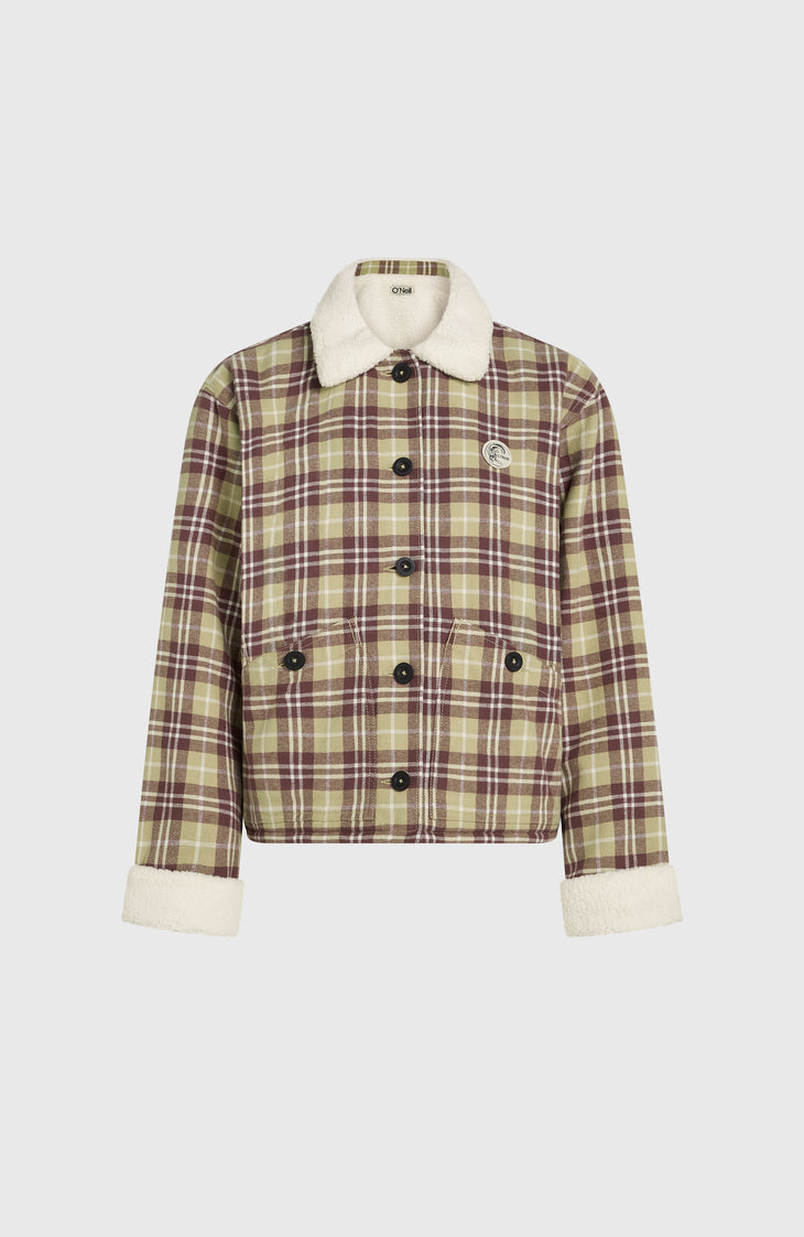 Veste O'Riginals doublée en polaire | Beige Check Flannel