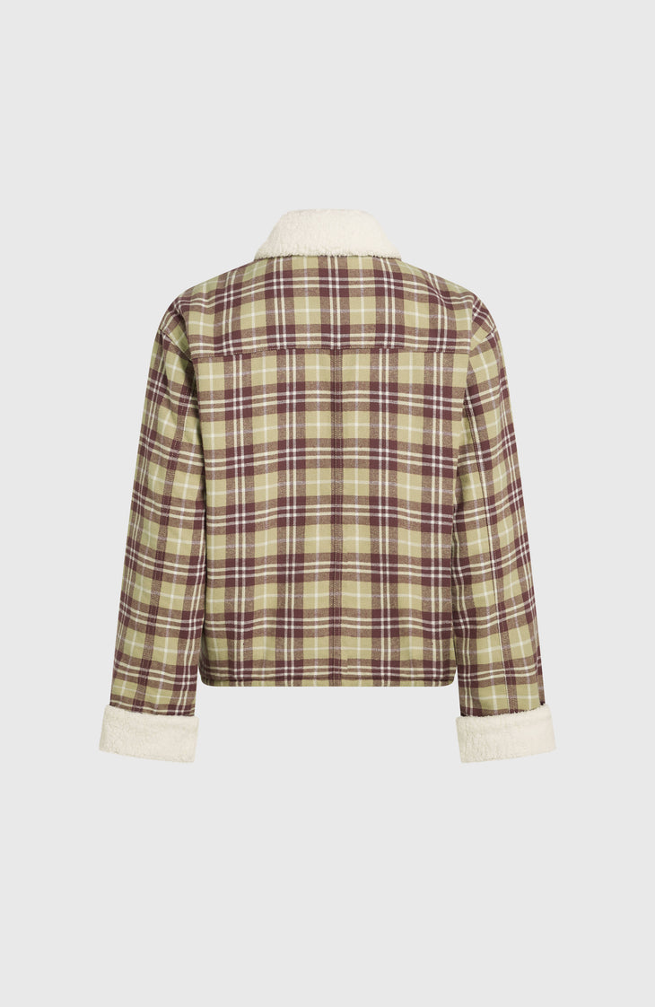 Veste O'Riginals doublée en polaire | Beige Check Flannel