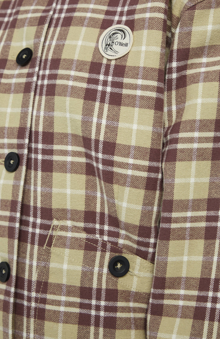 Veste O'Riginals doublée en polaire | Beige Check Flannel