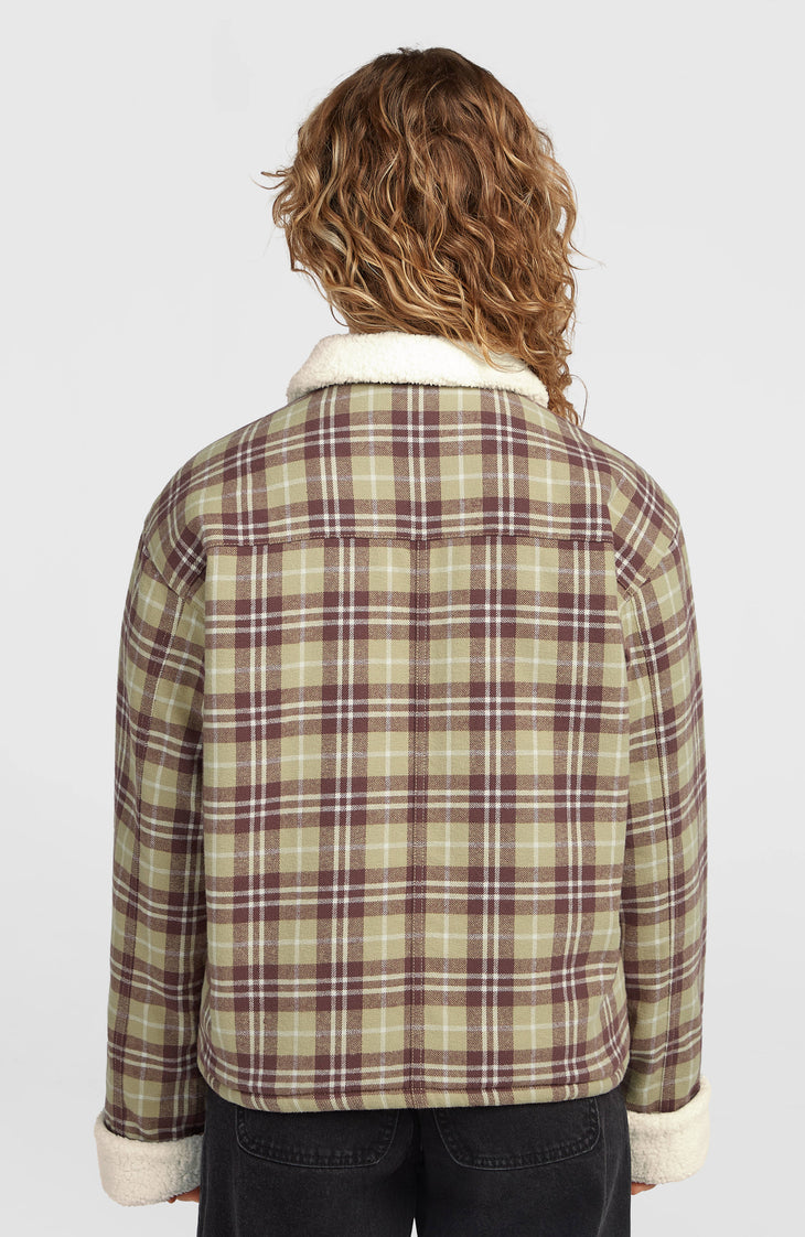 Veste O'Riginals doublée en polaire | Beige Check Flannel