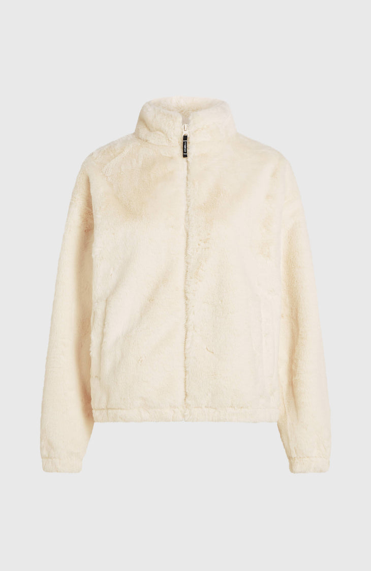 Veste en fausse fourrure à zip intégral O'Neill Must-Have | Linen White