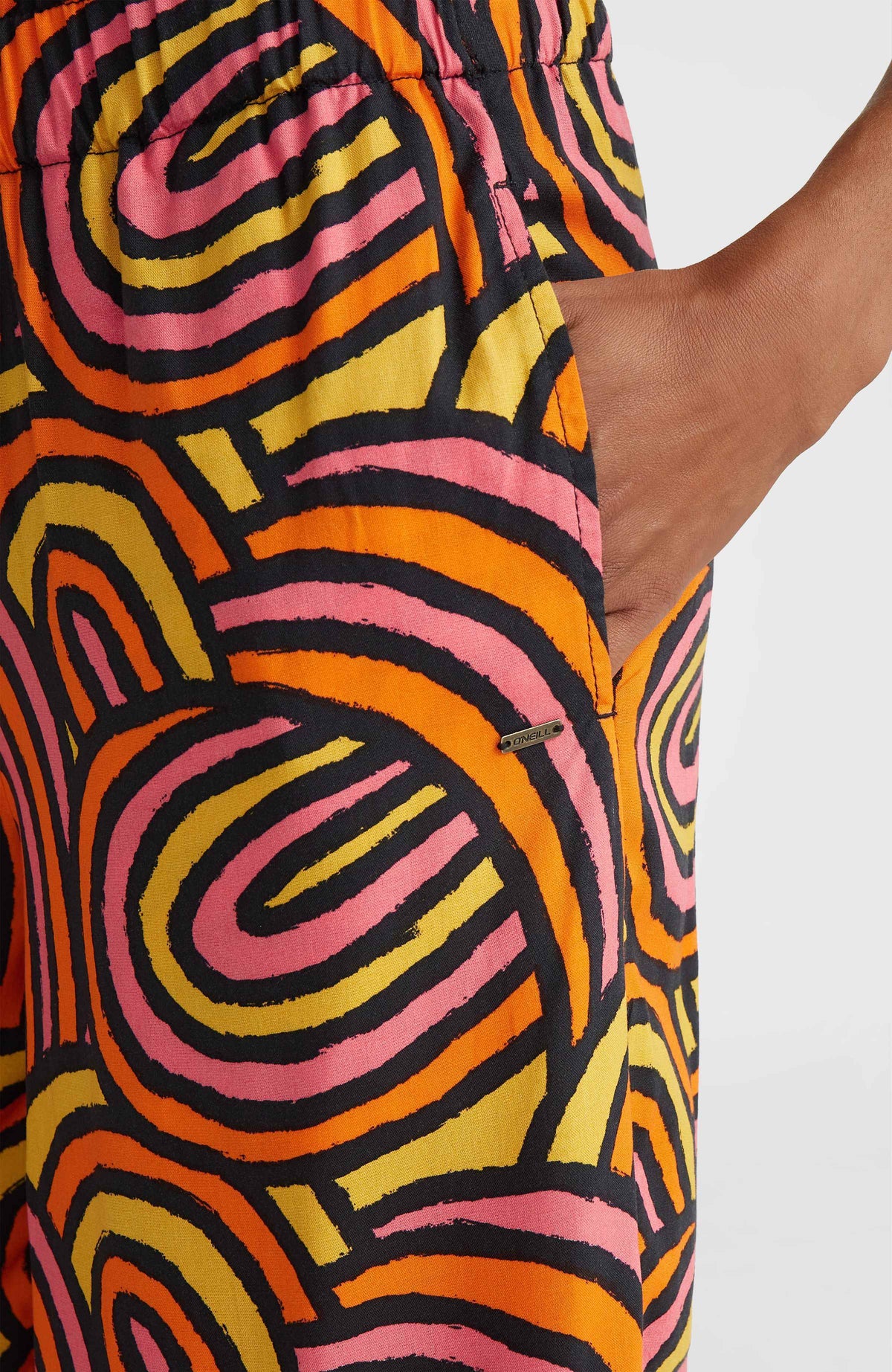 Pantalon Malia Beach | Orange Rainbow Stripe