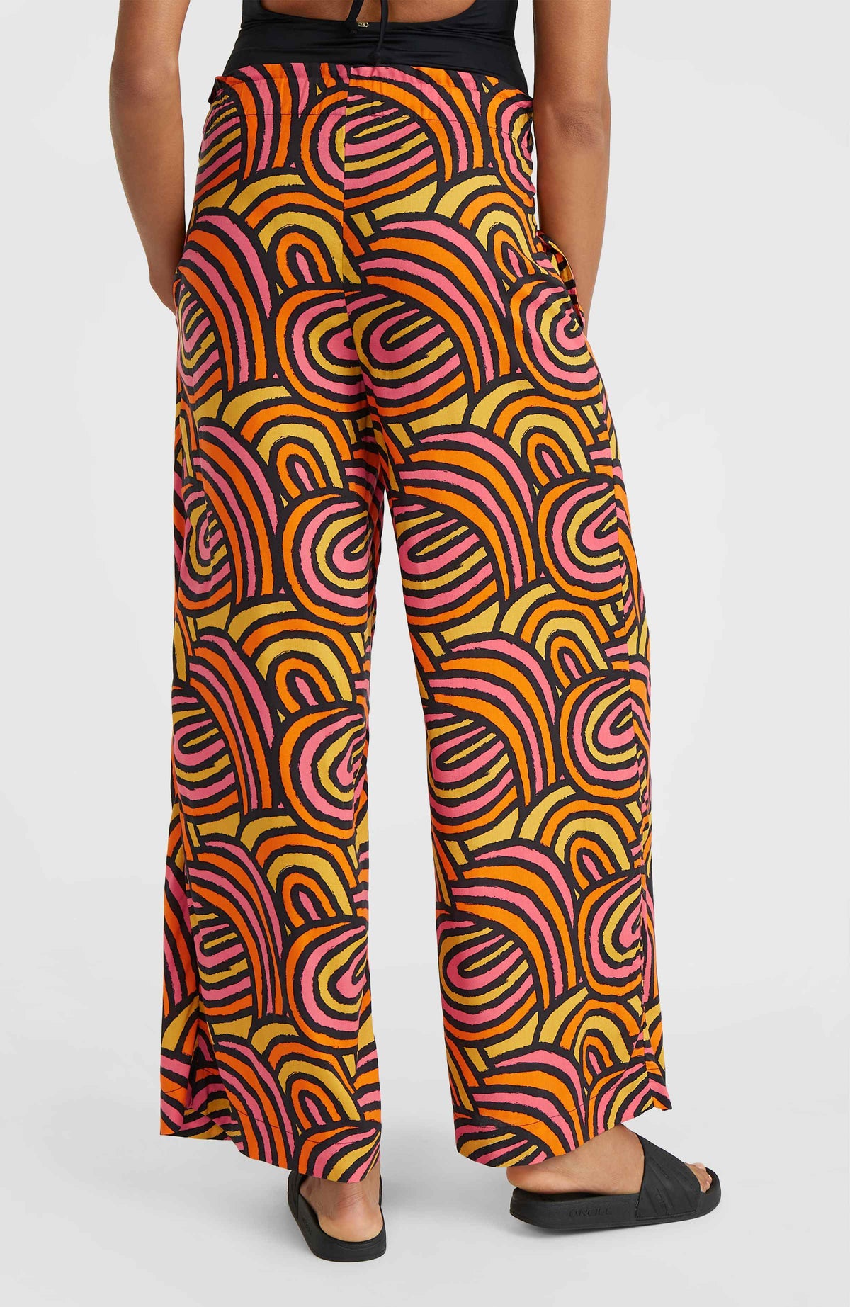Pantalon Malia Beach | Orange Rainbow Stripe