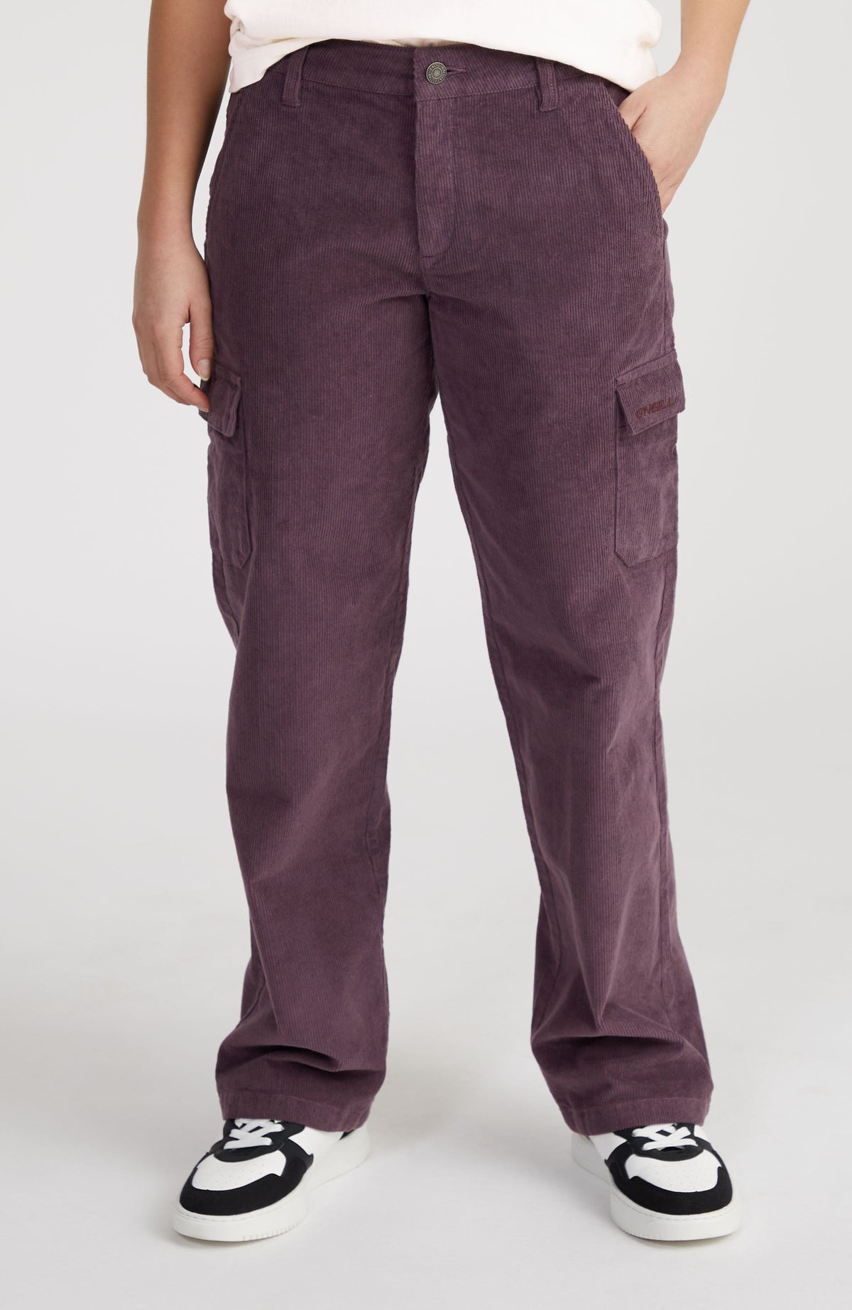 Pantalon cargo en velours côtelé Surf Heroes | Mauve Miracle