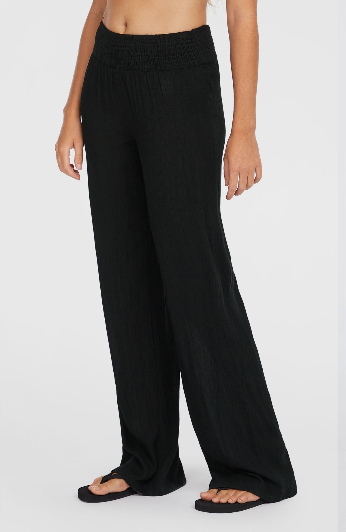 Pantalon Johnny Smocked Waist | Black Out