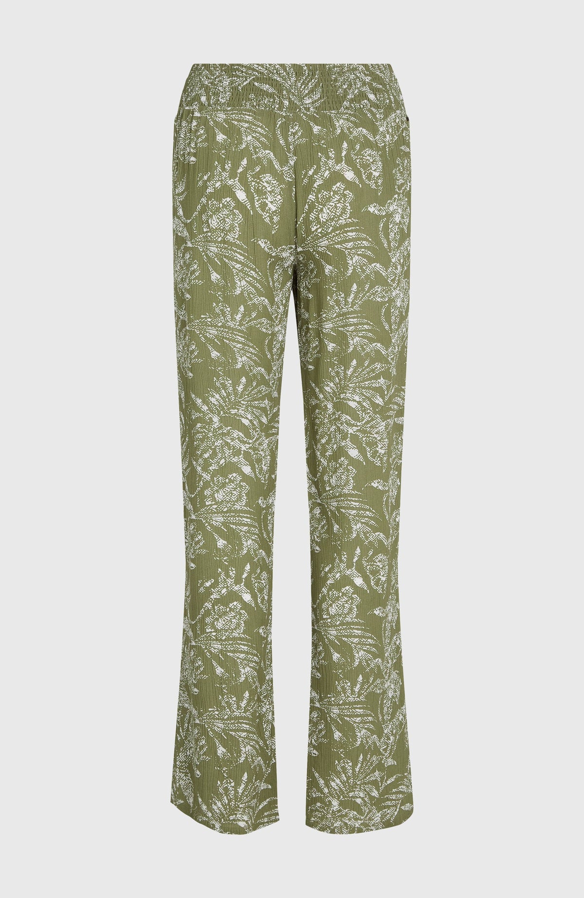 Pantalon Johnny Smocked Waist | Green Textured Jungle