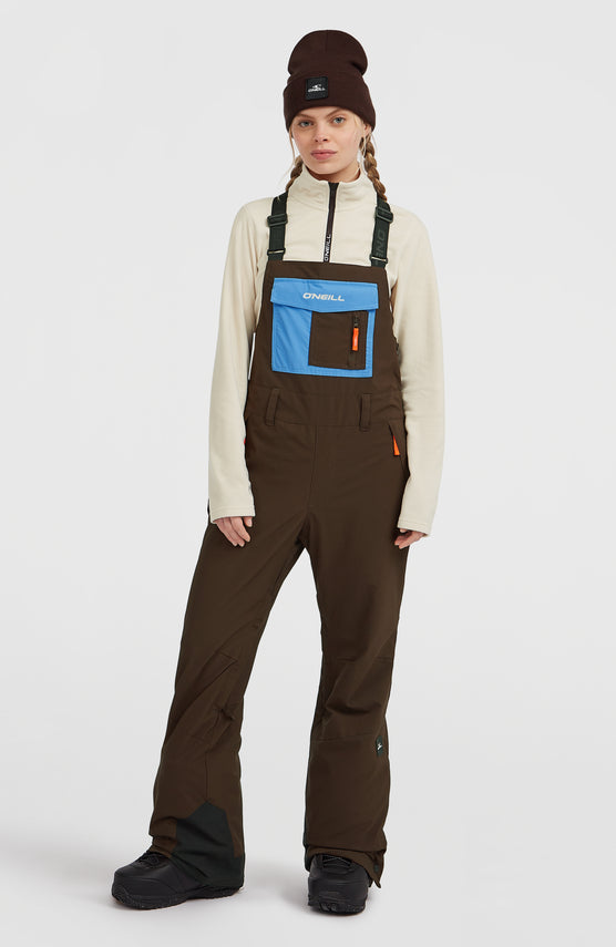 Salopette de ski FWC'Peak | Coffee Bean Colour Block