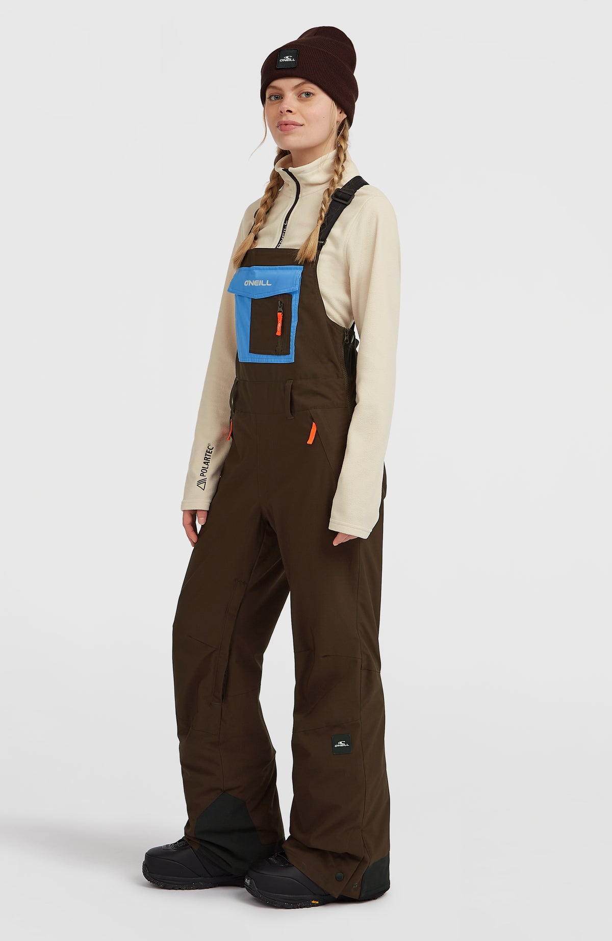 Salopette de ski FWC'Peak | Coffee Bean Colour Block