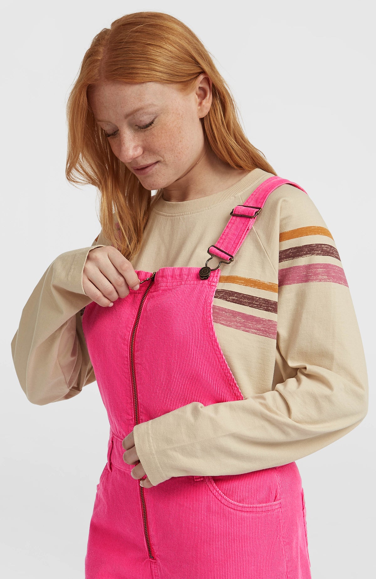 Salopette O'Riginals en velours côtelé | Carmine Rose