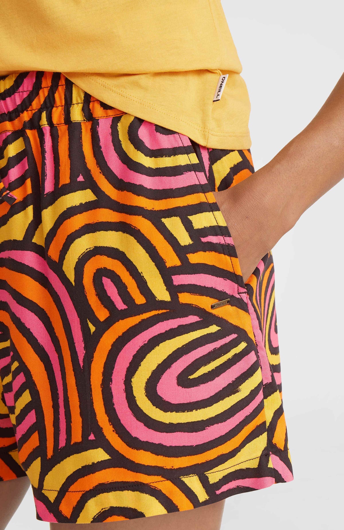 Short Amiri Beach | Orange Rainbow Stripe